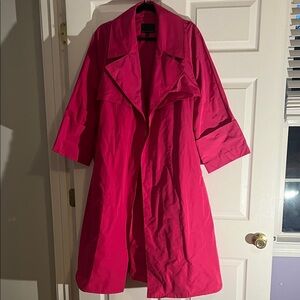 Banana Republic Fuchsia Trench Coat